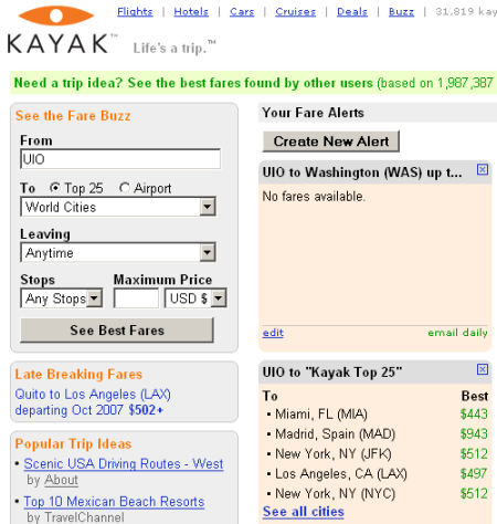 Kayak Screenshot